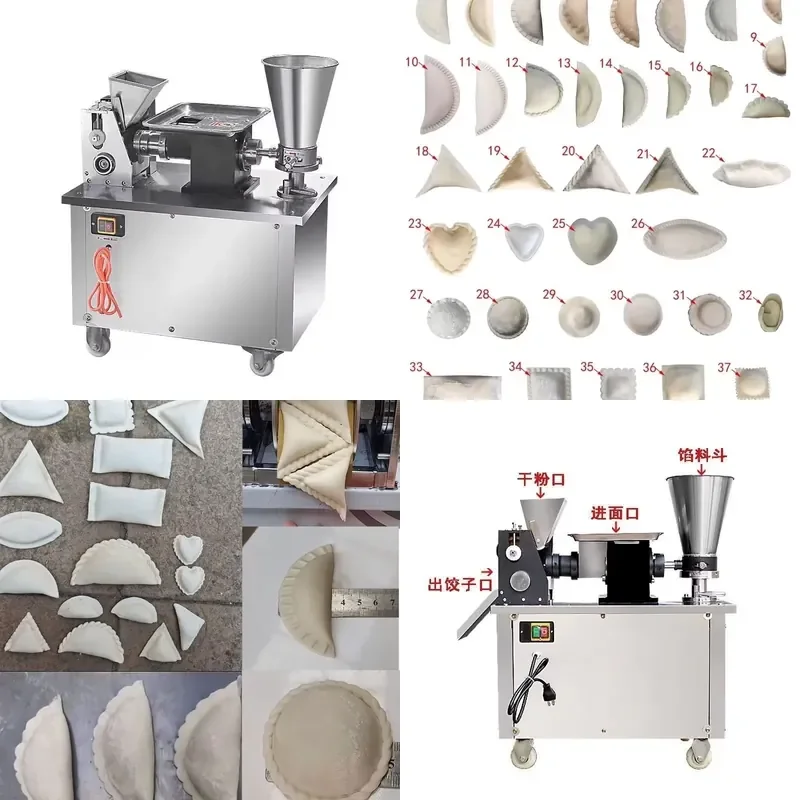 CE Certified Dumpling Machine Pie Maker Manicapala Hasenadas Samosa Stuffing Wonton Maker Automatic Food Processing Equipment