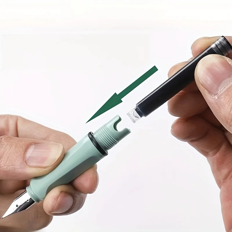 30pcs 3.4mm Fountain Pen Ink Cartridges-Assorted Colors (Red,Black,Blue)-Premium Universal Refill Tubes for School & Office Use