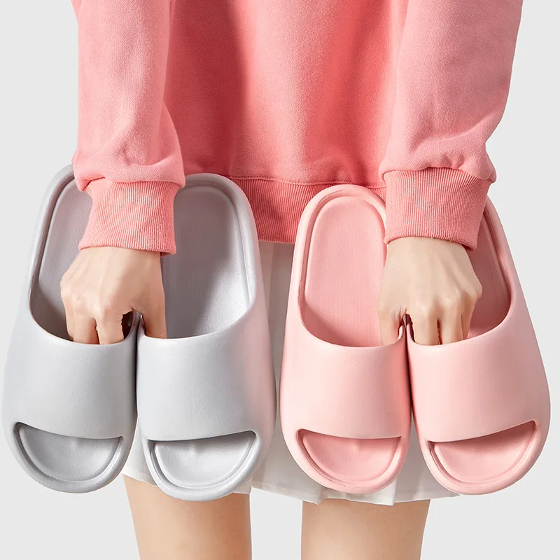 Fashion Non-slip Slippers Women EVA Indoor Slippers Light Women House Bath Shoes Man Waterproof Sandals Slides Bathroom Zapatos