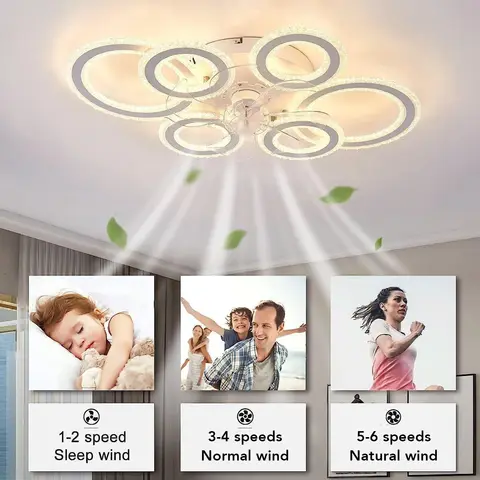 Ceiling Fan Light Flush Mount Ceiling Fan Light Easy To Install Unique Simple Nordic for Dining Room