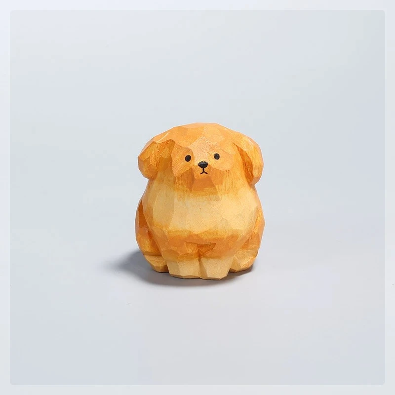 

Современные деревянные фигурки и миниатюры золотистых ретриверов, скандинавский милый декор для рабочего стола, украшение для дома в виде собаки, статуэтки FYFM