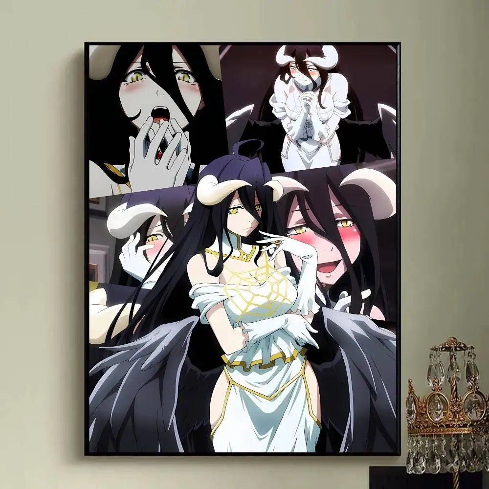 Animation A-Albedo O-Overlord Poster Multi-Purpose Wall Art for Living Room Bedroom Office Hallway Bar Home Decor Gift