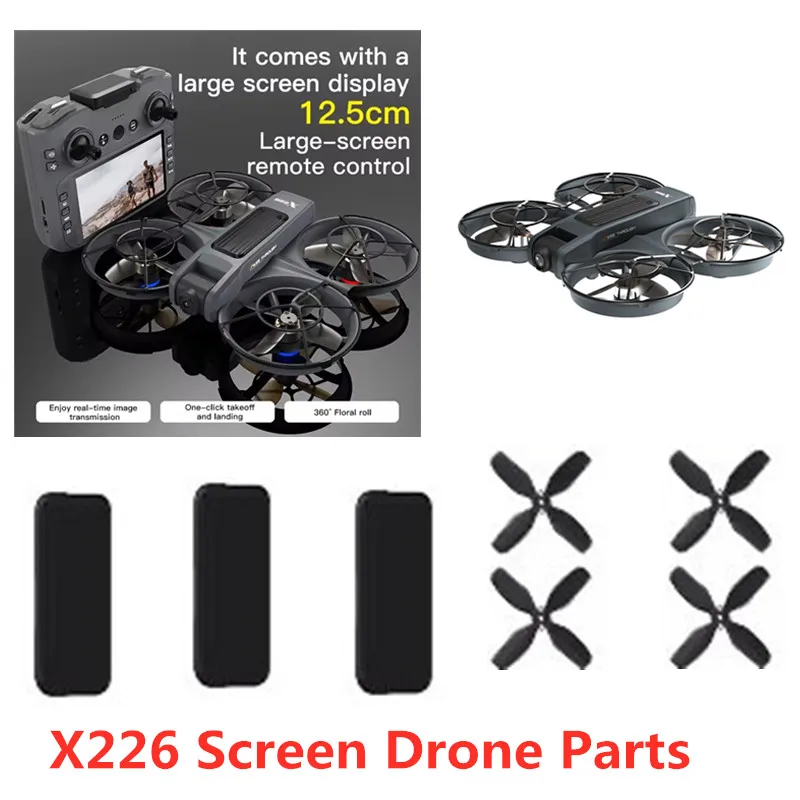 X226 Drone Battery Blades X226 Screen RC Drone 3.7V 1800Mah Battery/Propeller X226 Drone Battery X226 Dron Battery Blades