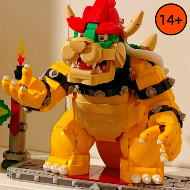 2807 Piezas Super Mighty Bowser Boss, Bloques de Construcción MOC 71411, Juego Popular, Castillo, Lucha, Ladrillos, Juguetes, Regalos de Cumpleaños para Adultos