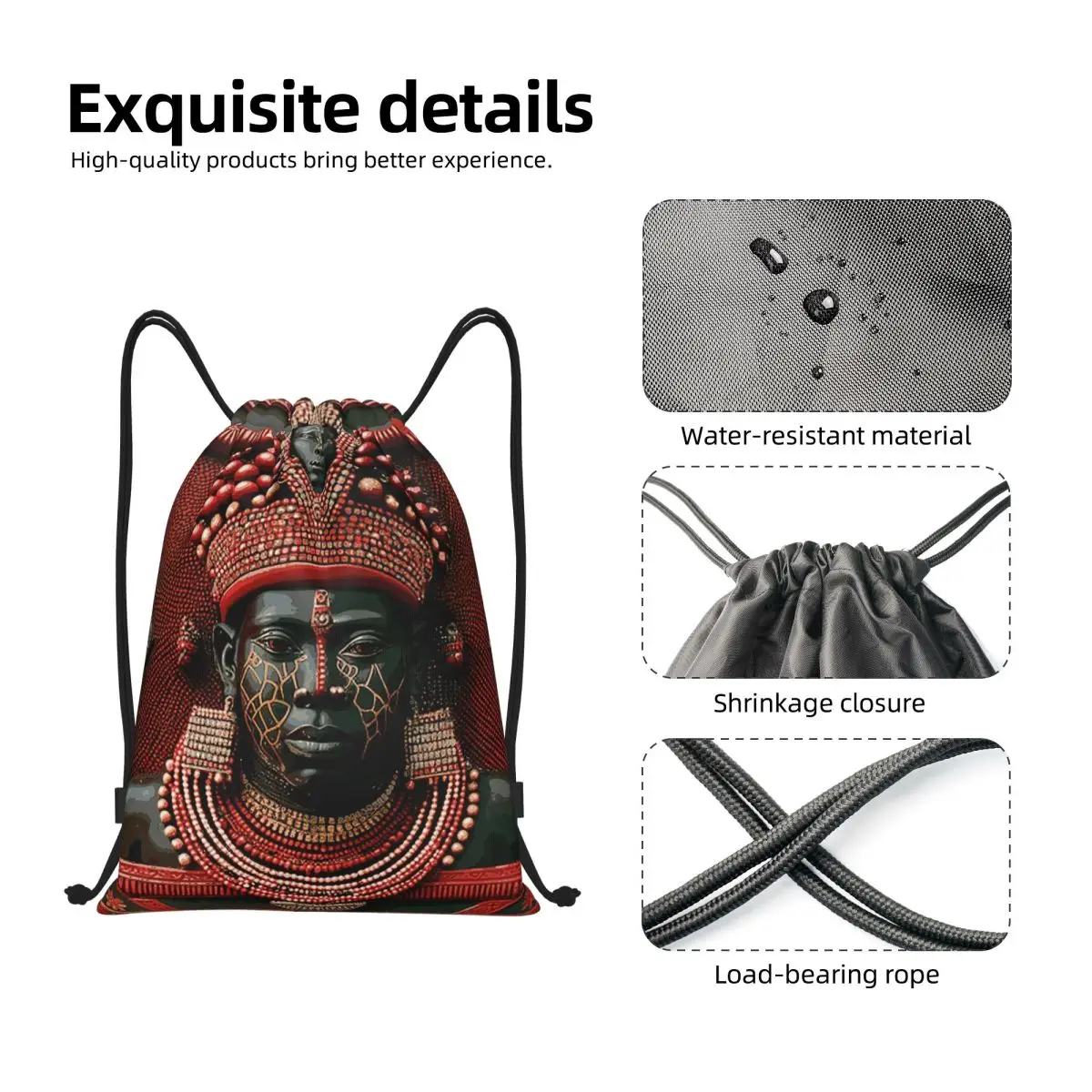 حقائب ظهر Eshu Of The Crossroads Eleggua حقائب ظهر عصرية محمولة برباط حقيبة رياضية حقائب كتب للطلاب والرجال والنساء