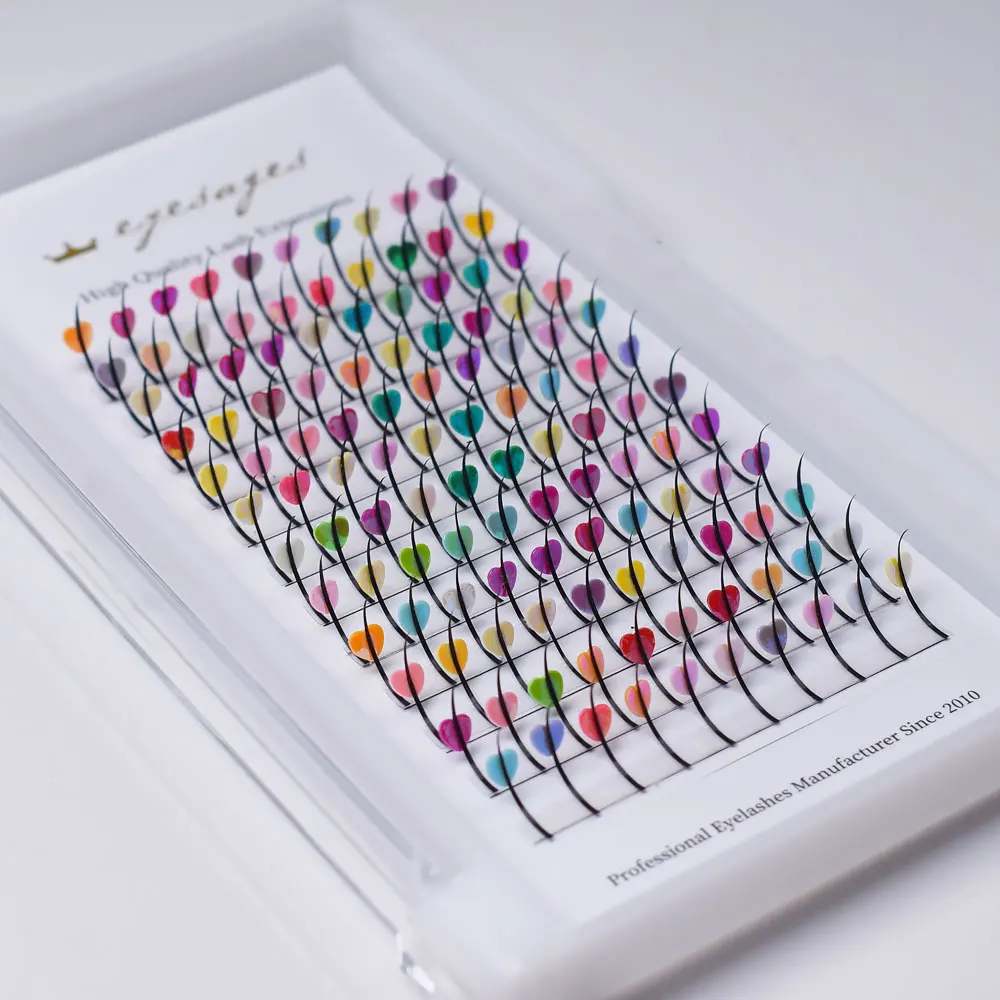 Multicolor Glitter Eyelashes 3D Mink Effect | Diamond-Embedded Party Lashes for Stage/Cosplay - Reusable Dramatic Wispy Glam