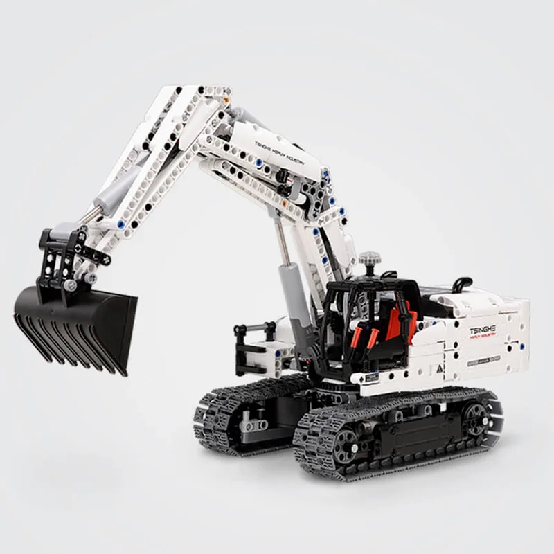 ONEBOT Engineering Excavator Building Blocks Toy Kids Gift Crawler Simulation console Mechanical transmission 900+ part