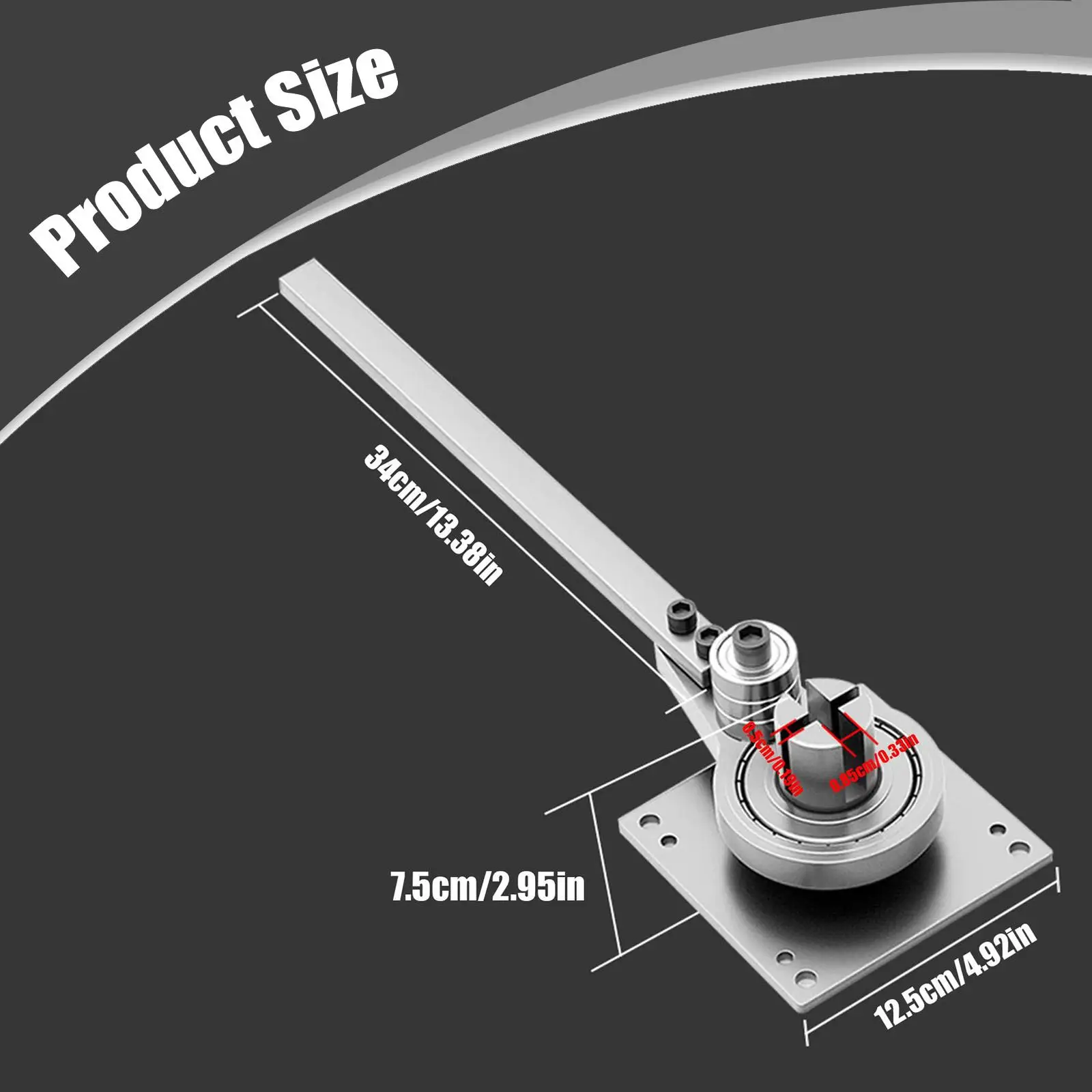 

Flat Bar Bender DIY Steel Bar Bending Machine DIY Heavy Duty Workbench Professional Bending Tool Copper Aluminum Hand Bender