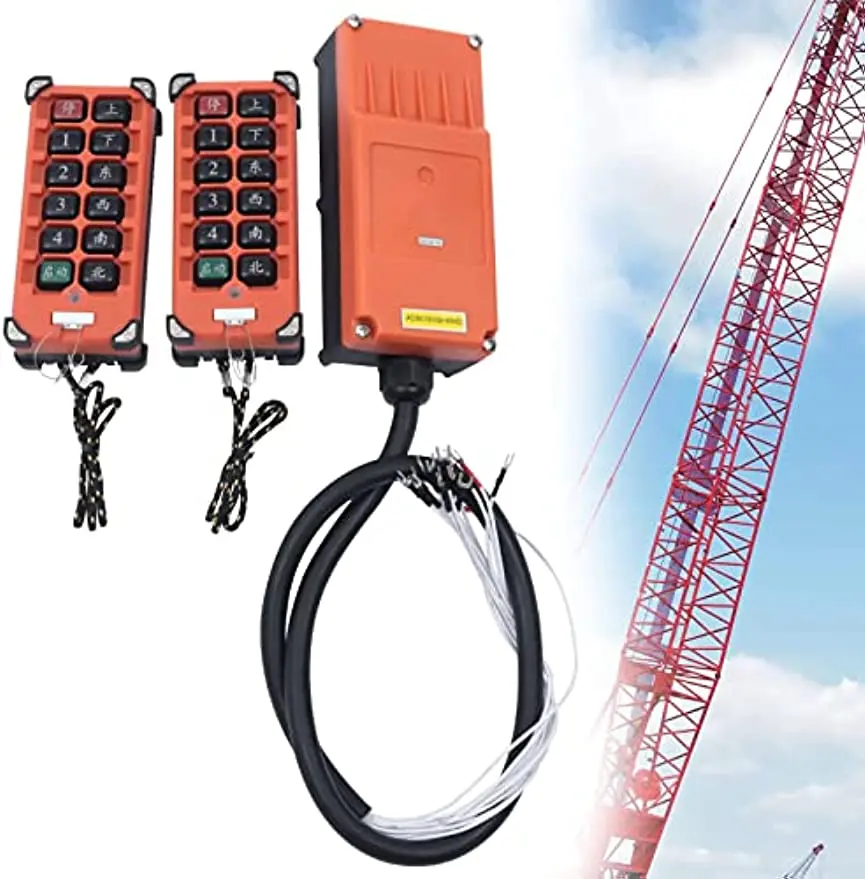 12V Crane Remote Controller Wireless Transmitter Receiver Tool Silicone Button