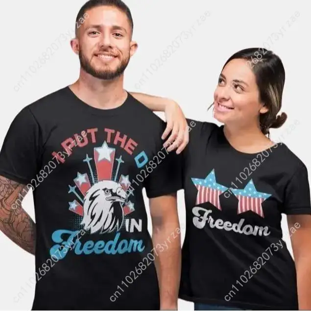 

Патриотическая футболка с американским флагом в стиле ретро для мужчин и женщин, высококачественные хлопковые модные мягкие дышащие топы с короткими рукавами