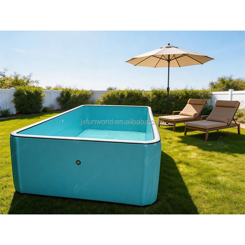 Portable Indoor/Outdoor Drop Stitch Pools Meters Or Custom Size Folding Adult & Children's Swimming Pool For Family Use