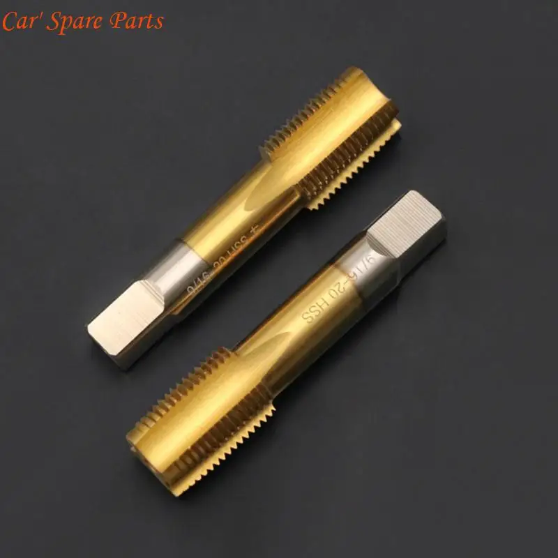 Y4UA Bike Crank Pedal Thread Tap High-Speed Steel Left Right Hand Thread Repair Drill Bits Road Crankset