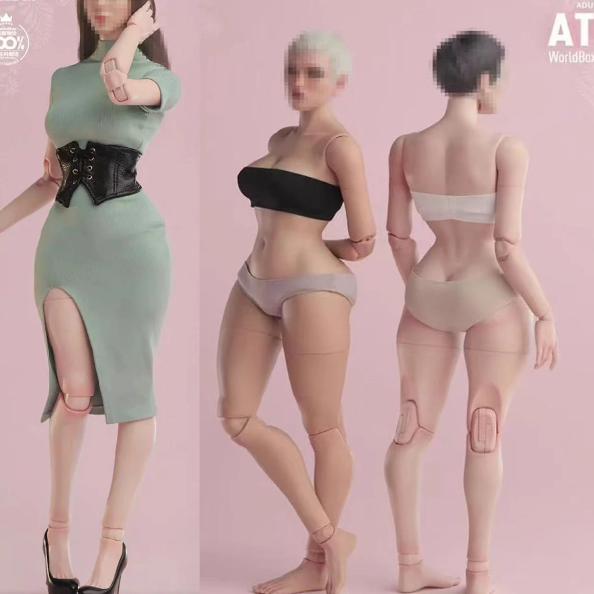

Worldbox AT210 1/6 Female Sexy Body With Slender Waist D Cup Bust and Underwear Pale/Light Tan Soldier Action Figure Doll