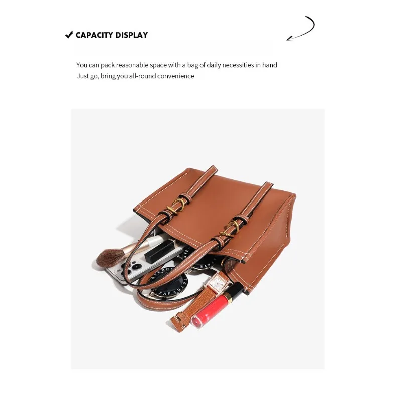 Cross border new tote bag, versatile for commuting and leisure, single shoulder crossbody bag