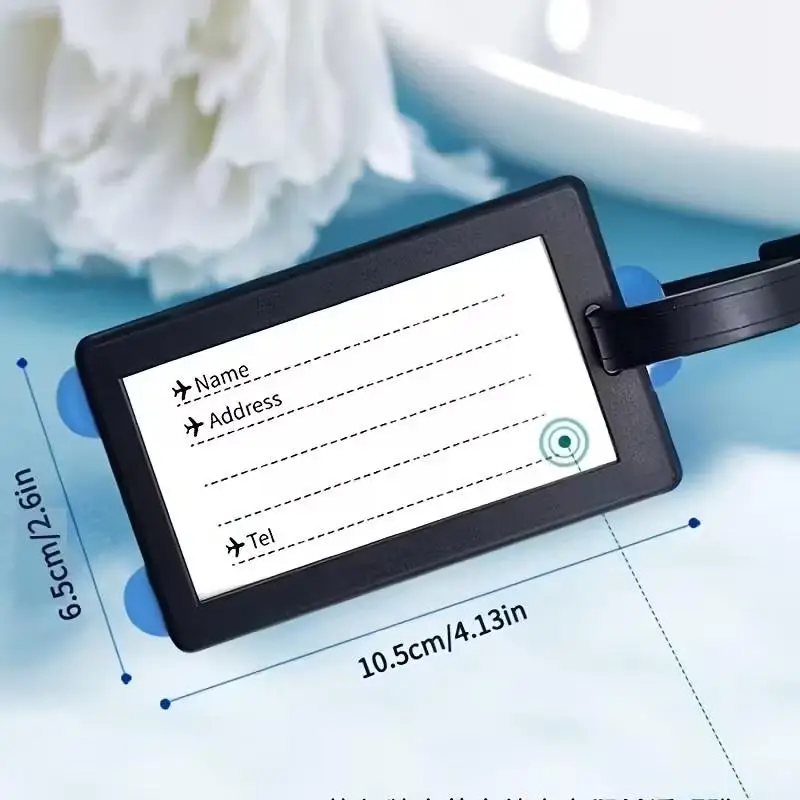 Новая мягкая резиновая багажная бирка, анти-потерянная идентификация логистики письма, посадочный пропуск, именная бирка для чемодана