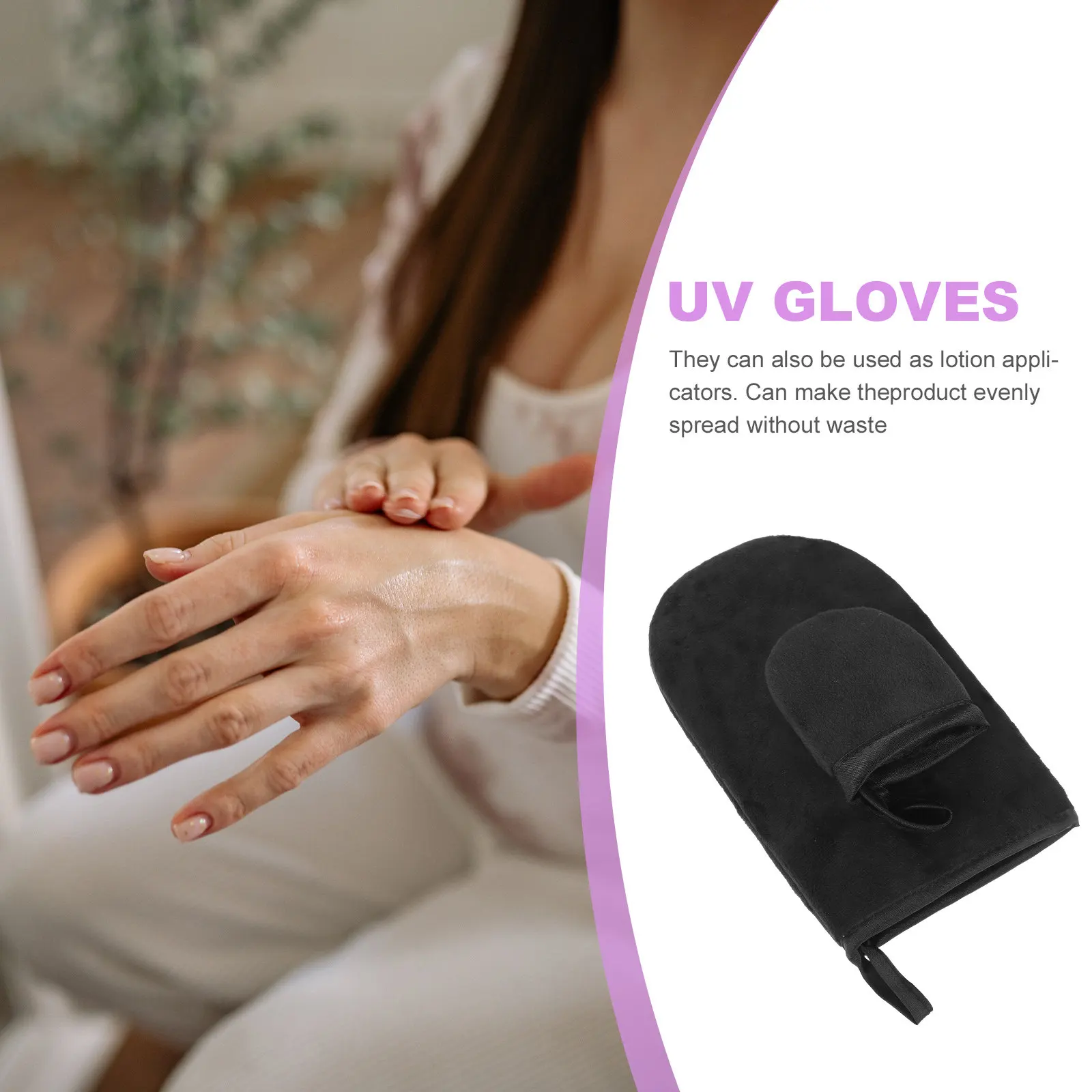 UV Blocking Nail Gloves for Gel Manicure Breathable Comfortable Hand Protection Salon Use
