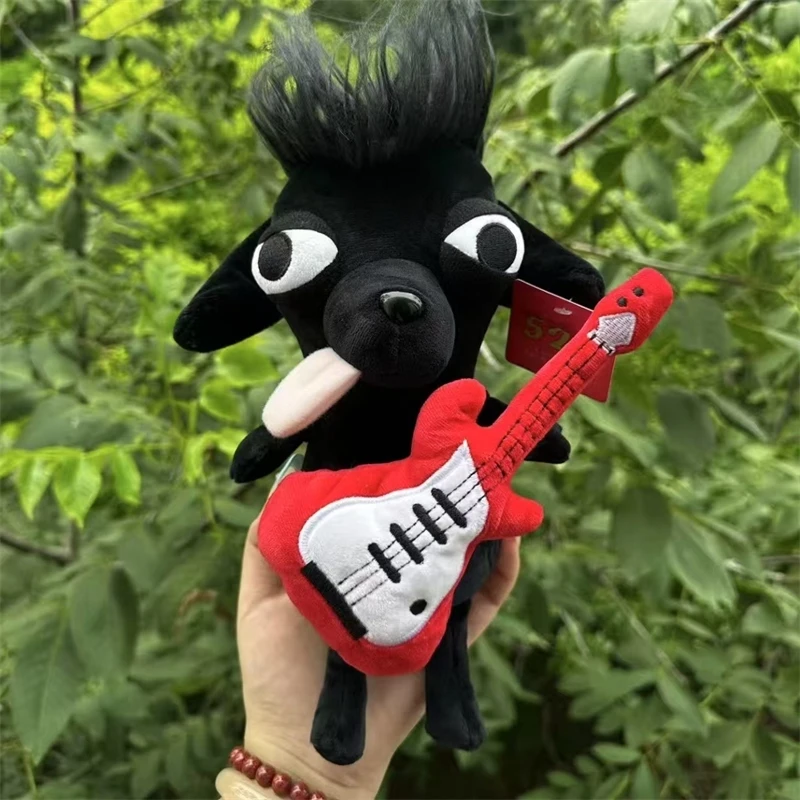 

30cm Funny Chihuahua Plush Toy With Guitar & Hair - Removable Accessories Stuffed Animal, Cute Collectible Dog Doll With