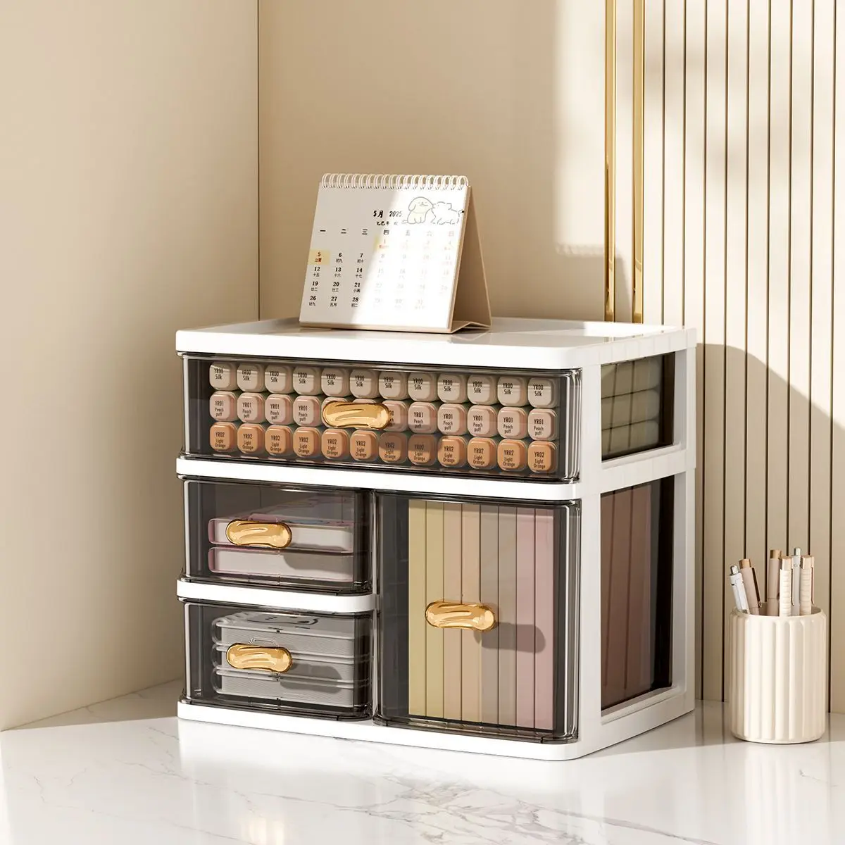 desktop-drawer-style-storage-box-large-capacity-desk-organizer-cosmetic-pencil-holder-polypropylene-material-desk-accessories