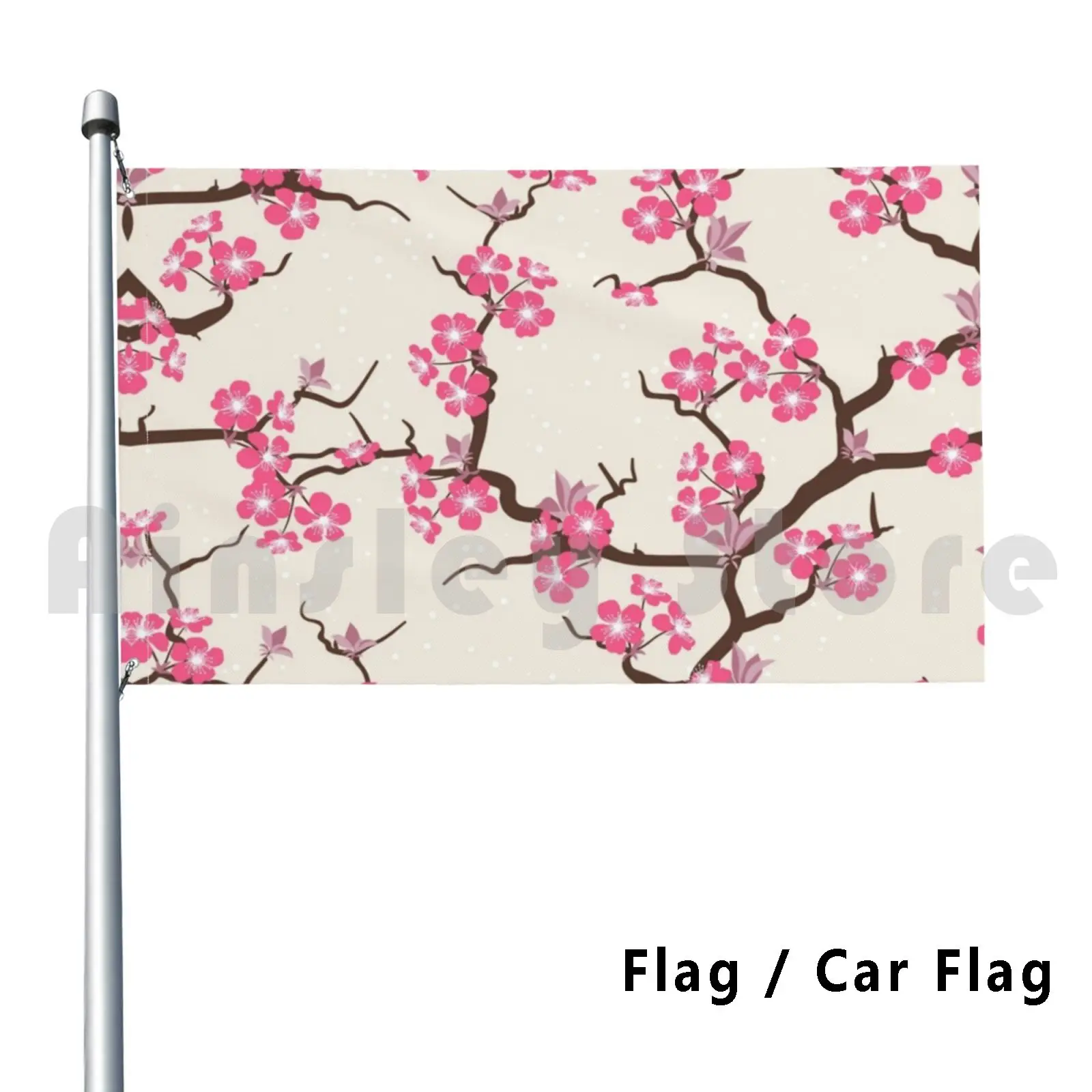 Sakura Flowers Flag Car Flag Funny Sakura Sasuke Anime Japan Kakashi