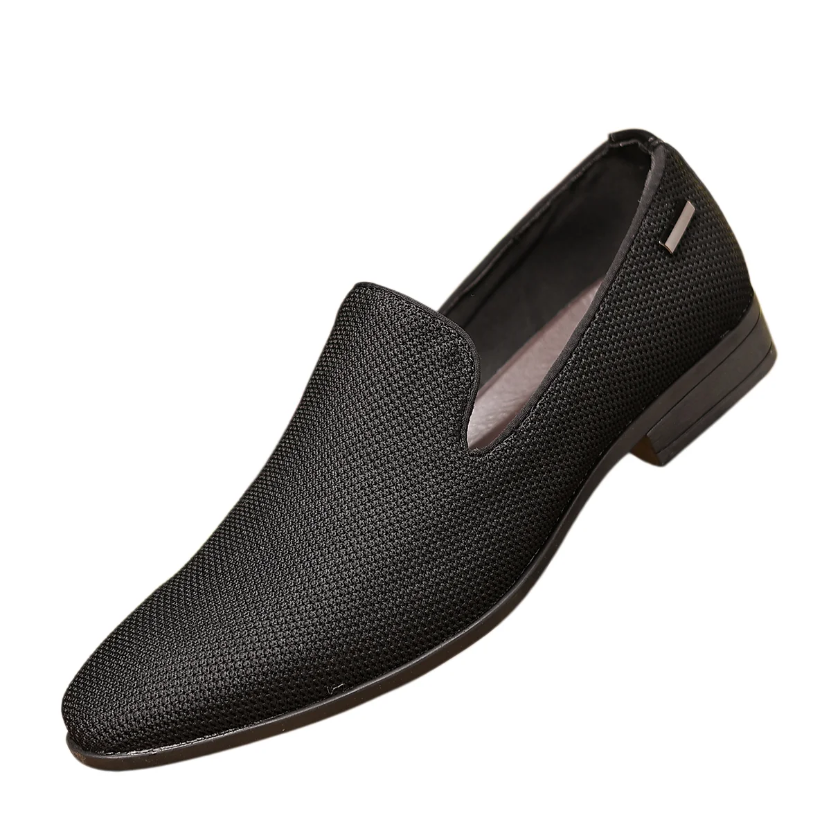 Luxury New Designer Pointed Breathable Cloth Driving Shoes for Men Formal Wedding Prom Dress Homecoming Sapatos Tenis Masculino