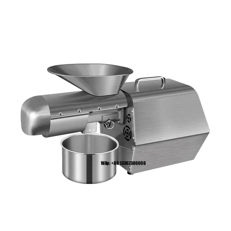 Commercial Full-Automatic Hot Press and Cold Press Stainless Steel Oil Press Machine