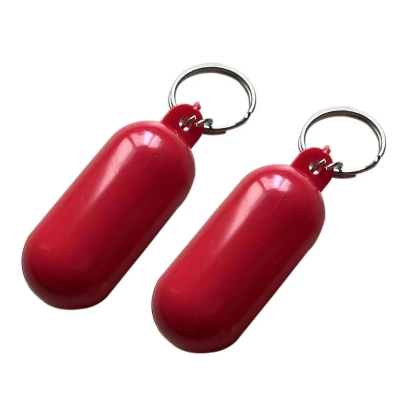 2 Pieces High Buoyancy Floating Keychain for Water Sport Buoyant Keyrings for Boating Marine Sailing Key Chain Accessory