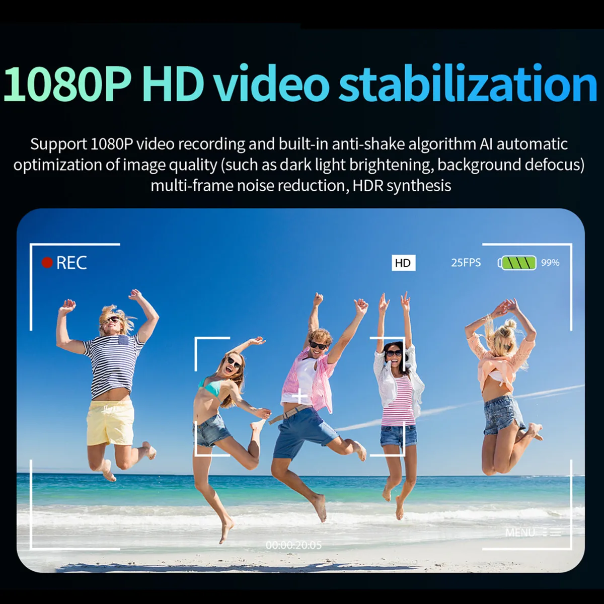 Умные очки, видеокамера, 800 Вт, 1080P, HD, антивибрационная съемка, Bluetooth-вызов, AI, передача диалога, распознавание изображений, очки