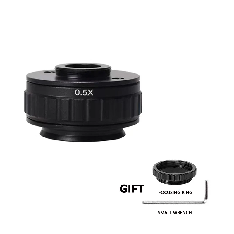 Imagem -02 - C-mount Adaptador Lente 0.35x 0.5x Ctv para Trinocular Microscópio Estéreo 38 mm Interface