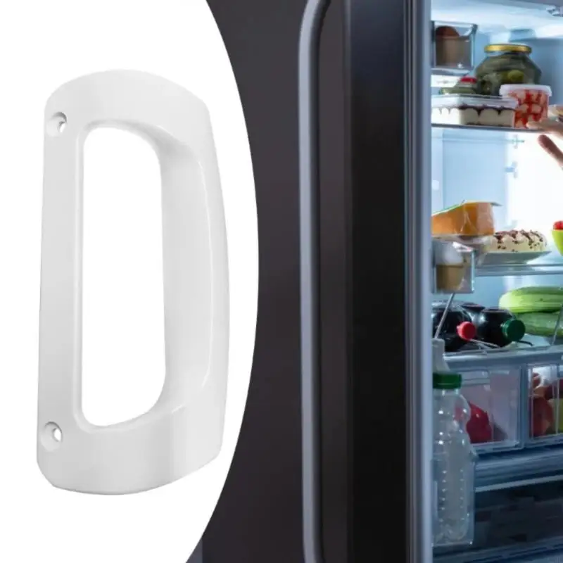 A2UE 2PCS白いプラスチック垂直冷蔵庫ハンドル設置が簡単なドアハンドルC00857150 72055-1冷蔵庫