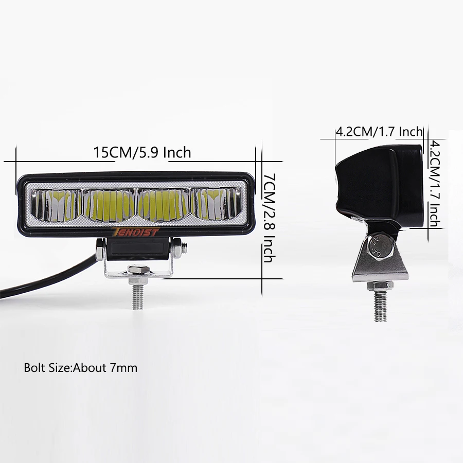 6 Inch White High Low Beam LED Work Driving Head Light For Car SUV Offroad Motorcycle ATV UTV BUS Truck 12-48V