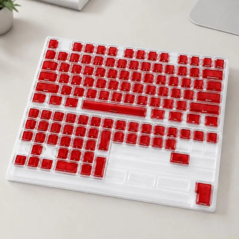 Misted Keycap Set Side-Printed Characters for Mechanical Keyboards Keycaps