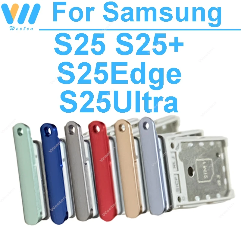 

Phone SIM Card tray use for Samsung Galaxy S25 S25Plus S25Edge S25Ultra S931B S936B S937B S938 SIM dual card Holder reader parts