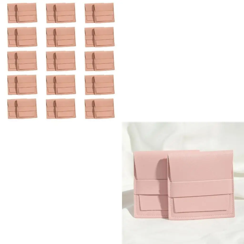 

Сумки для хранения ювелирных изделий Прочные маленькие сумки для колец Материал ПУ, подходящий для ожерелья