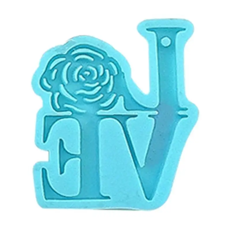 A52E Liebe Schlüsselanhänger Gussform Valentinstag Anhänger Epoxidharz Anhänger Schmuck – Detail 2