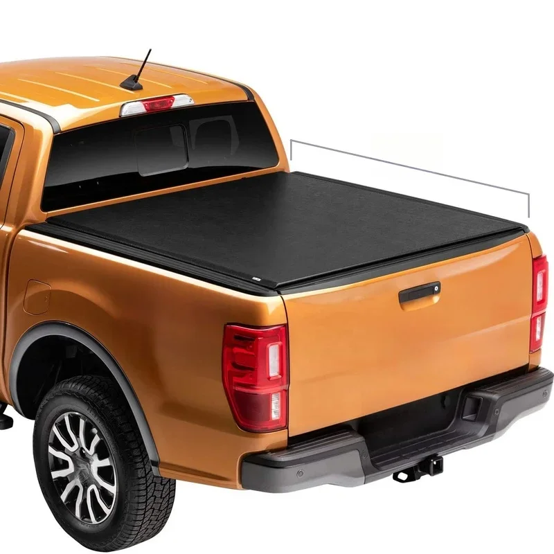Rustproof Tri-Fold Soft PVC Le Pickup Truck Bed Tonneau Cover 6.5FT Offroad Mod Accessories Extended Len Waterproof