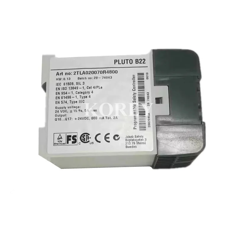 In Stock PLUTO B22 Safety Relay Module 2TLA020070R4800 in Good Condition