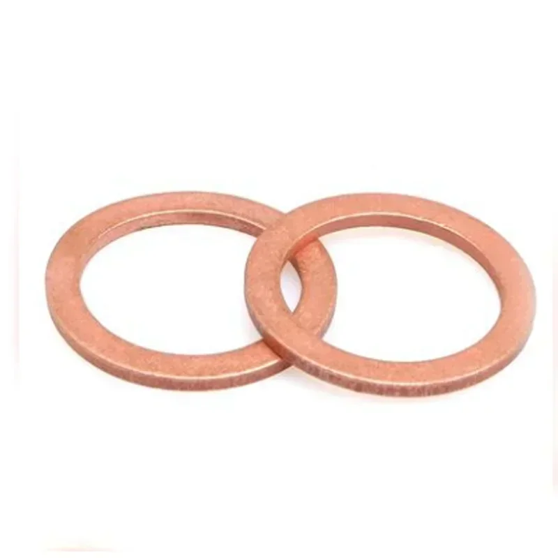 

KvsRPvOn 1pcs M350x368mmx2mm flat washer gasket ring hole washers red copper washers mat cushion pad