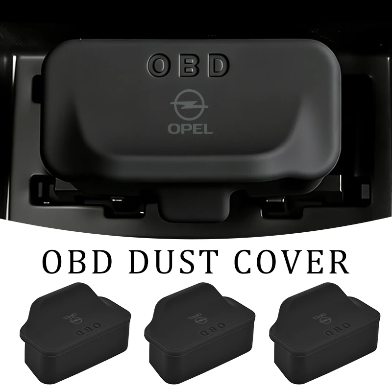 Car OBD Interface Protective Cover Silicone Dust Covers Interior Trim Accessories For Opel Astra G H J K F Corsa D Zafira B