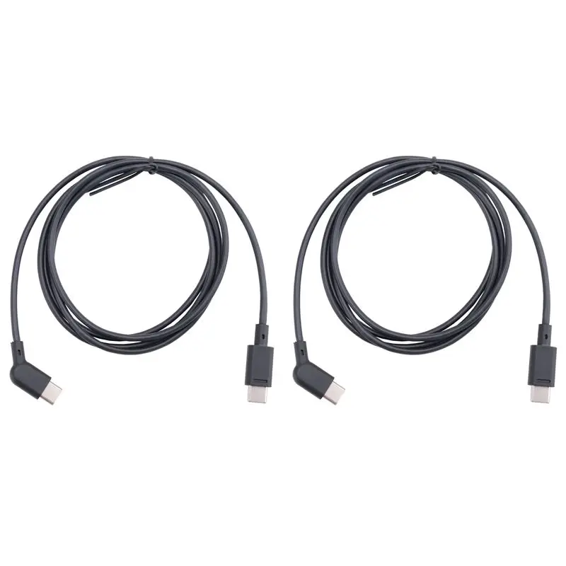 2Pcs 120CM Data Cable Coaxial Cable Smart AR Glasses Accessories For Xreal Rokid Viture Rayneo Air AR-Y41A