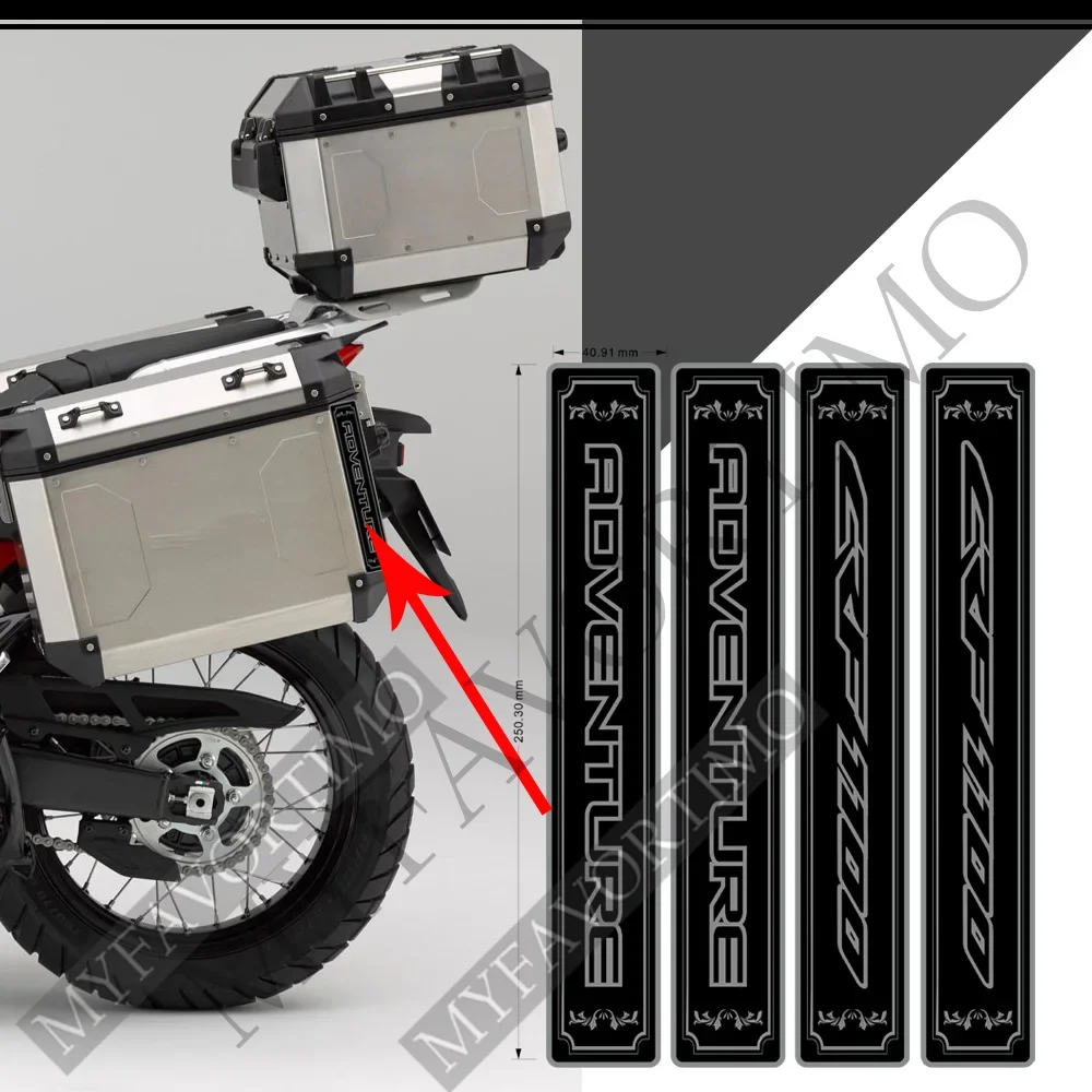 For Honda Africa Twin CRF1100L CRF 1100 AfricaTwin Aluminium Box Kit Trunk Cases Panniers Luggage Stickers 2019 2020 2021 2022