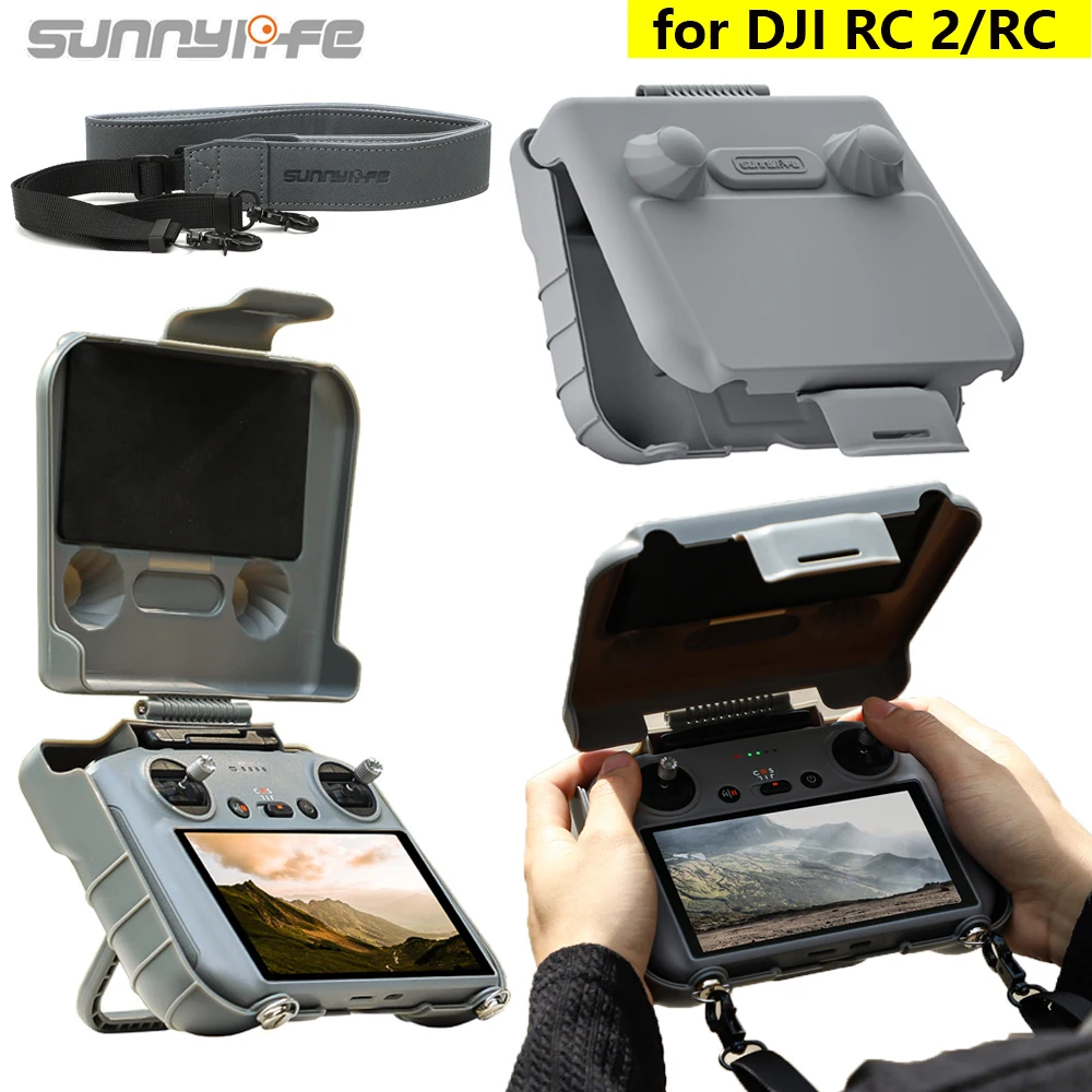 

Sunnylife RC 2 Sunhood Joysticks Protector Sunshade for DJI NEO/Air 3S/Mavic 4 Pro RC 2/1 Remote Controller Screen Cover Strap