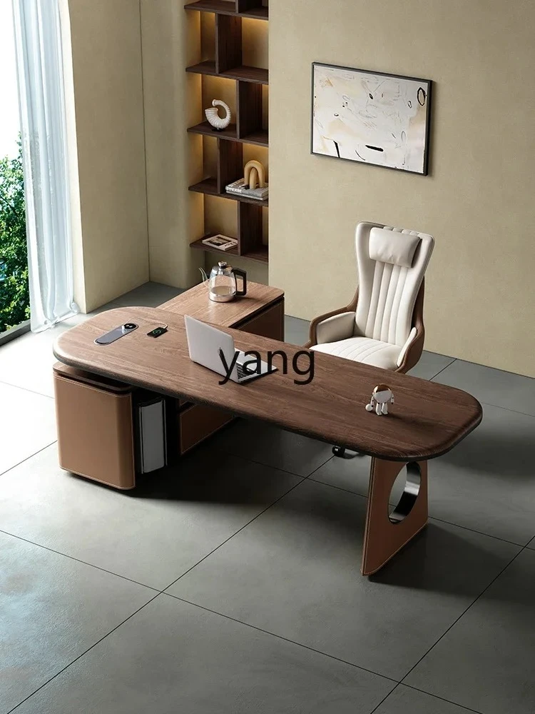 LMM Eckschreibtisch Home Study Möbel Anzug Kombination Retro-Stil Modell Computertisch