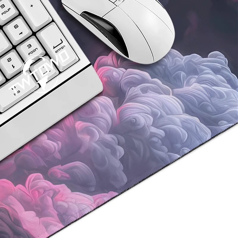 Mouse Pad Red Lightning Gamer printon demand New Home Computer Mousepad XXL Playmat Natural Rubber Non-Slip Soft