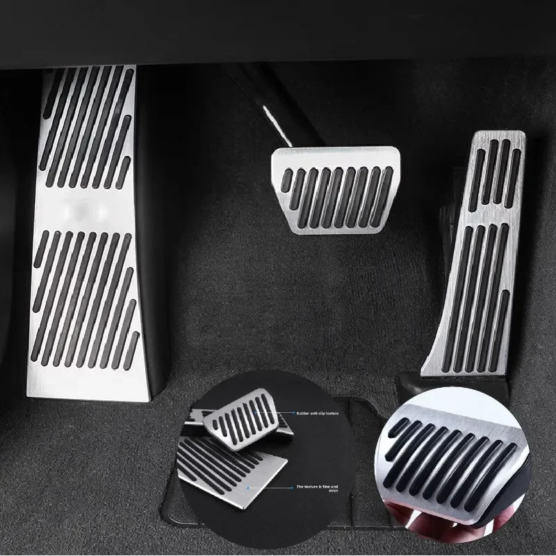Car Gas Brake Foot Pedal Cover Rest Pedal Kit For BMW 5 6 7 Series F01 F02 F03 F04 F06 F07 F10 F11 F12 F13 X3 X4 F25 F26 Z4 E89`
