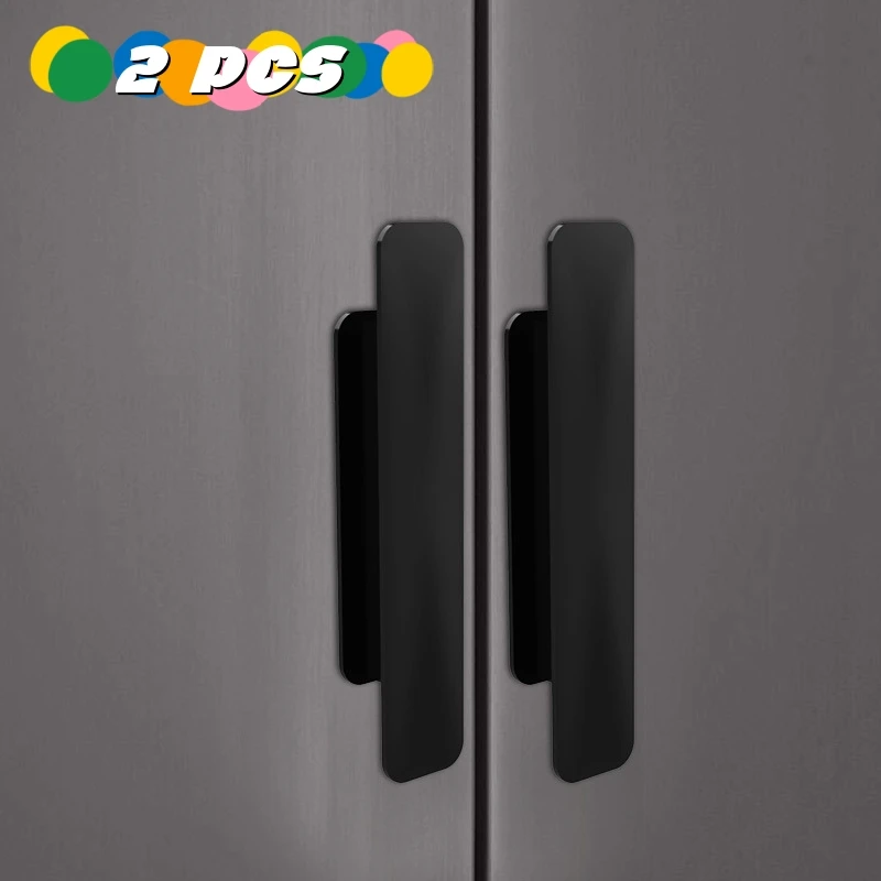 2PCS Perforation-free multi-functional handle Rectangular household handle glass door, window auxiliary handle