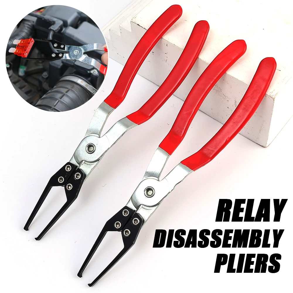 Car Relay Disassembling Pliers Easy Operation Relay Extraction Clamp Replacement Relay Puller Pliers Fuse Removal Pliers Tools