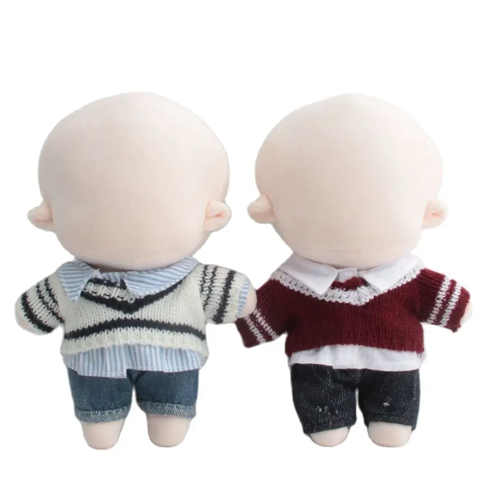 Doll Clothes for 20cm Dolls Plush Doll's Clothing Shirt Sweater Stuffed Toy Dolls Outfit Idol Dolls Kids Toys Gifts Accessories