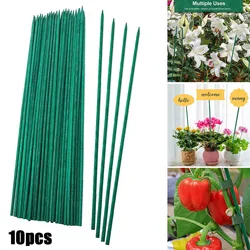 10pcs 40cm Green Plant Support Sticks Canes Flowers Garden Plant Stake Holiday Decorations Plant Care Accessories Gardening Tool