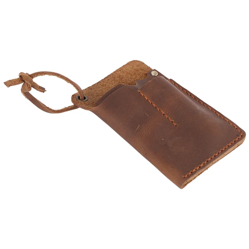 ABZZ-3X Handmade EDC Organizer Leather Sheath/ Organizer Slip Pouch Case For Flashlight/Multi-Tool/Knife/Pen