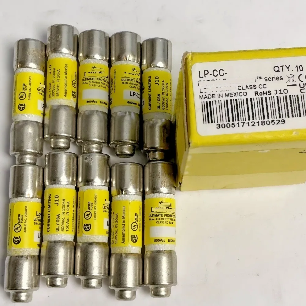 LP-CC-4 10PCS Time Delay Class CC Fuse, 4A 600VAC, Industrial Circuit Protection OEM